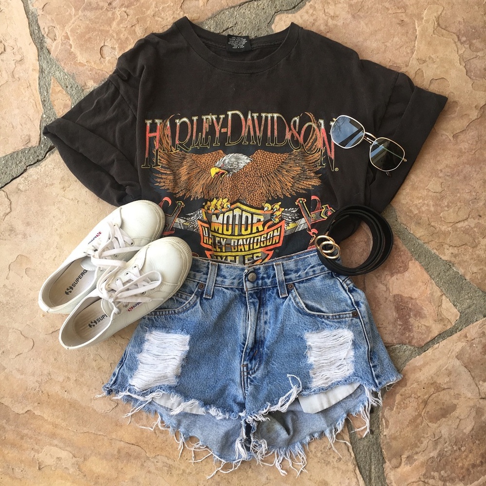 Harley Davidson Eagle Graphic Tee - Size XL